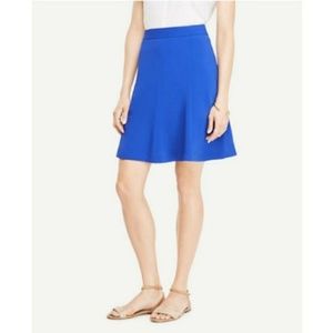 Ann Taylor Summer Blue Flared Skirt